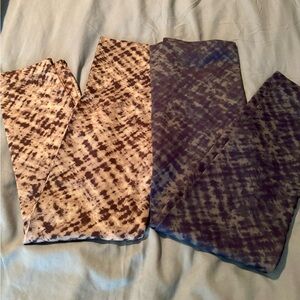 Limited Edition patterns! NWOT 2 Pairs of Spanx Tie Dye pattern Leggings, sz XL